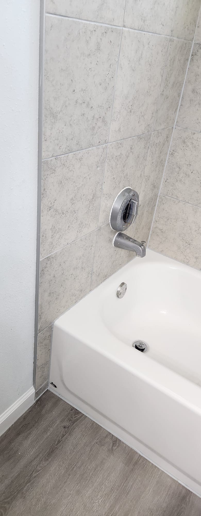 Bathroom remodel – detail tub & faucet